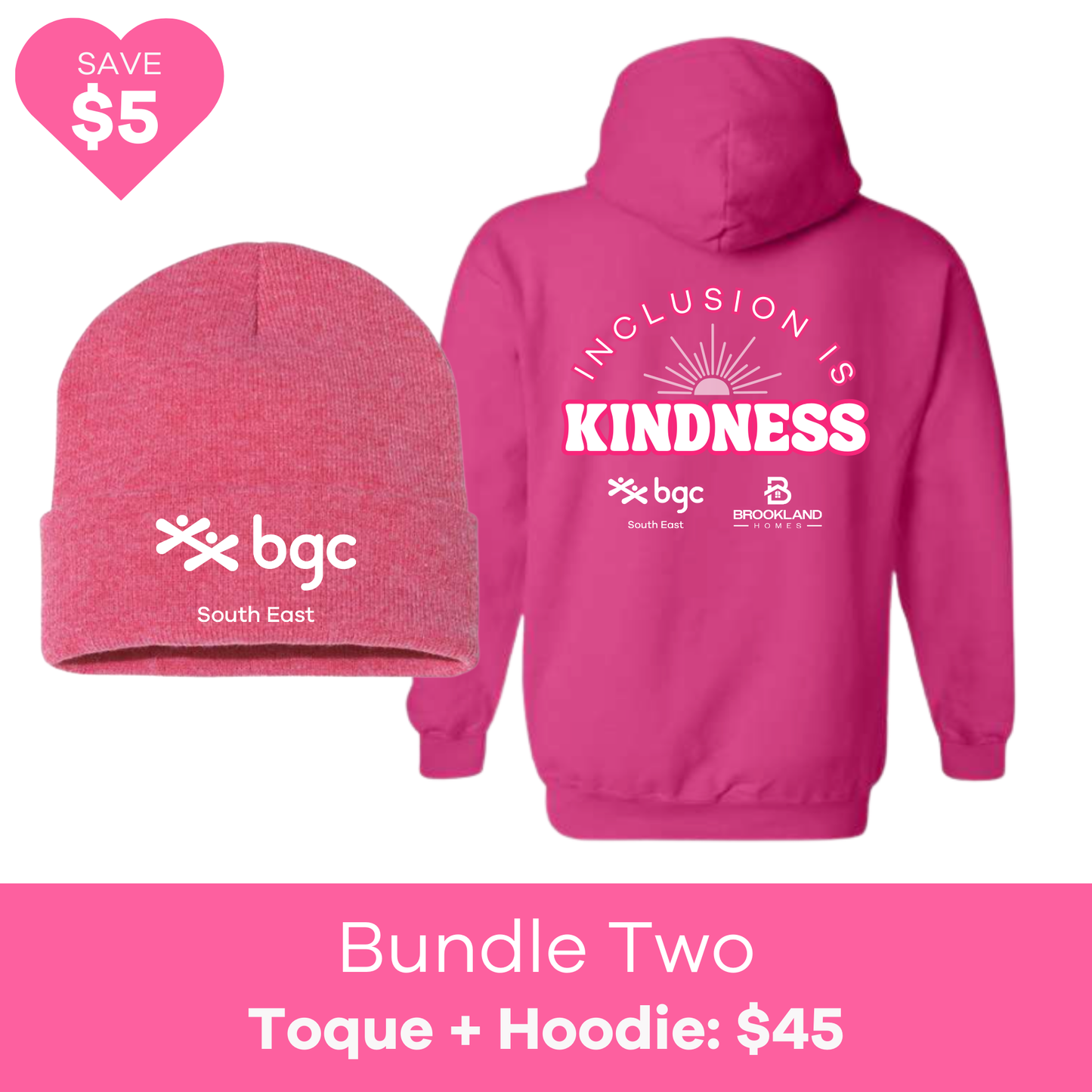 2026 Pink Shirt Day - Hoodie and Toque Bundle
